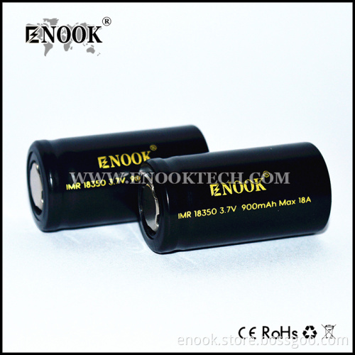 Enook Lithium Round 18350 Rechargeable Battery 900mAh